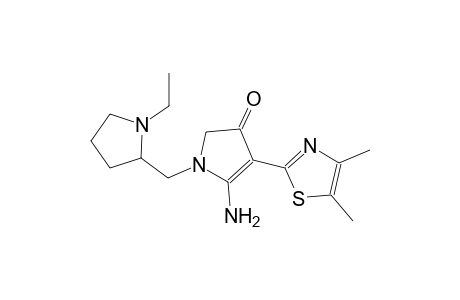 3H-pyrrol-3-one, 5-amino-4-(4,5-dimethyl-2-thiazolyl)-1-[(1-ethyl-2-pyrrolidinyl)methyl]-1,2-dihydro-