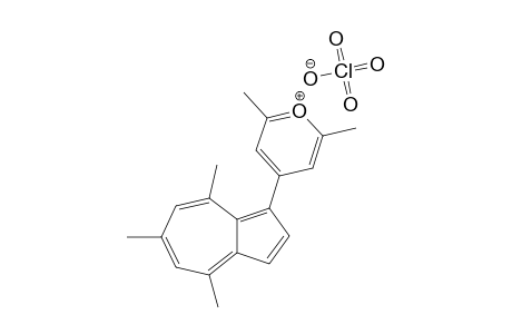 4-(4,6,8-TRIMETHYL-AZULEN-1-YL)-2,6-DIMETHYL-PYRANYLIUM-PERCHLORATE;(RN=4',6',8'ME3)