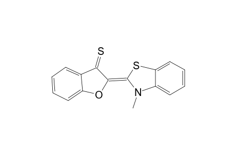 3(2H)-benzofuranthione, 2-(3-methyl-2(3H)-benzothiazolylidene)-