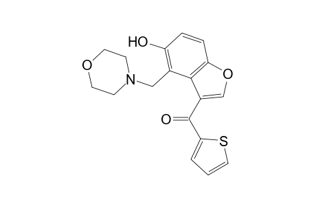 [5-Hydroxy-4-(4-morpholinylmethyl)-1-benzofuran-3-yl](2-thienyl)methanone
