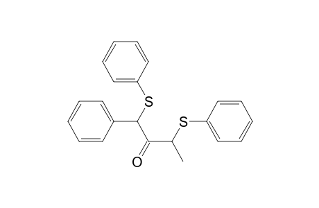 2-Butanone, 1-phenyl-1,3-bis(phenylthio)-