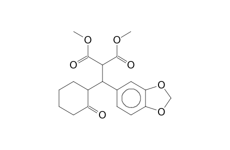Propanedioic acid, [1,3-benzodioxol-5-yl(2-oxocyclohexyl)methyl]-, dimethyl ester, [S-(R*,R*)]-