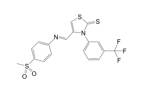 4-(4-Methylsulfonylphenyliminomethyl)-3-(3-trifluormethylphenyl)-2,3-dihydrothiazol-2-thione