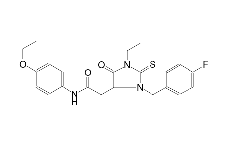 2-[1-ethyl-3-(4-fluorobenzyl)-5-keto-2-thioxo-imidazolidin-4-yl]-N-p-phenetyl-acetamide