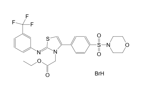 3-thiazoleacetic acid, 2,3-dihydro-4-[4-(4-morpholinylsulfonyl)phenyl]-2-[[3-(trifluoromethyl)phenyl]imino]-, ethyl ester, monohydrobromide