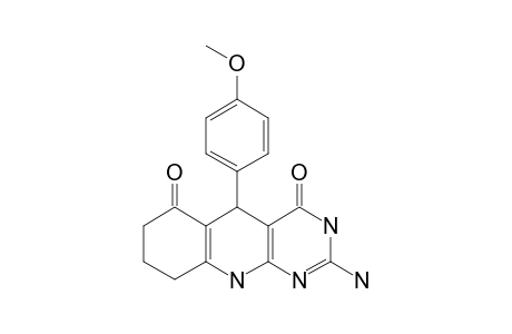 5-(4-METHOXYPHENYL)-5,6,7,8,9,10-HEXAHYDRO-2-AMINOPYRIMIDO-[4,5-B]-QUINOLINE-4,6-DIONE
