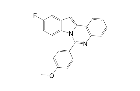 10-fluoro-6-(4-methoxyphenyl)indolo[1,2-c]quinazoline
