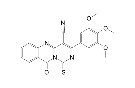 3-(3,4,5-TRIMETHOXYPHENYL)-10-OXO-1-THIOXO-2,10-DIHYDRO-1H-PYRIMIDO-[6,1-B]-QUINAZOLINE-4-CARBONITRILE