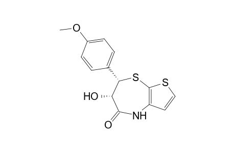 (6S,7S)-6-hydroxy-7-(4-methoxyphenyl)-6,7-dihydro-4H-thieno[2,3-b][1,4]thiazepin-5-one