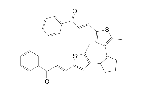 1,2-Bis[2-methyl-5-(2-benzoylethenyl)thiophen-3-y]cyclopentene