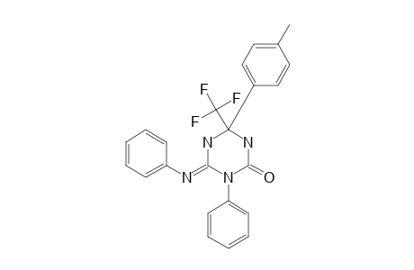 2-TOLYL-2-TRIFLUOROMETHYL-4-OXO-6-PHENYLIMINOPERHYDRO-1,3,5-TRIAZINE