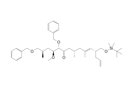 (2R,4S,5S,8S,10E,12R)-1,5-Dibenzyloxy-12-(tert-butyldimethylsilyl)oxymethyl-4-methoxy-2,8,10-trimethyl-10,14-pentadecadien-6-one