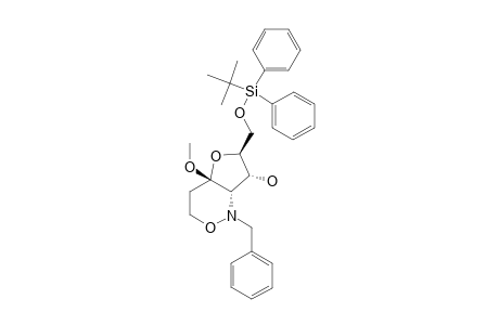 (4AS,6S,7R,7AS)-1-BENZYL-6-(TERT.-BUTYLDIPHENYLSILYLOXYMETHYL)-4A-METHOXY-HEXAHYDRO-1H-FURANO-[3,2-C]-[1,2]-OXAZINAN-7-OL