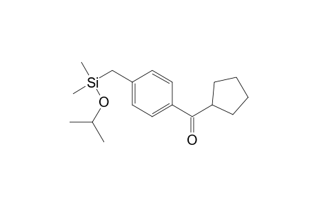 Cyclopentyl [p-Trimethyl(isopropoxy)silylmethyl phenyl]Ketone