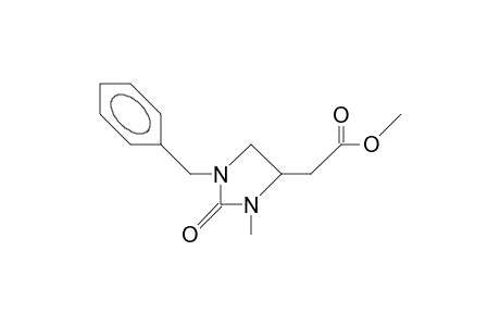 1-Benzyl-3-methyl-4-methoxycarbonylmethyl-2-imidazolidinone