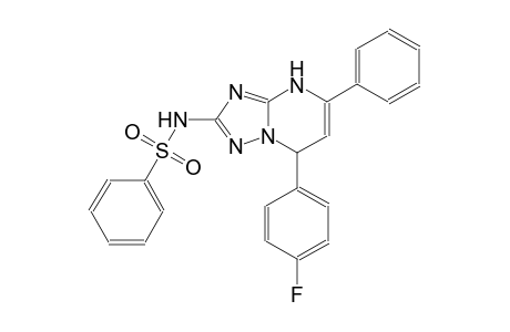 N-[7-(4-fluorophenyl)-5-phenyl-4,7-dihydro[1,2,4]triazolo[1,5-a]pyrimidin-2-yl]benzenesulfonamide