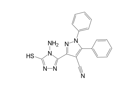3-(5-Mercapto-4-amino-4H-1,2,4-triazol-3-yl)-1,5-diphenyl-1H-pyrazole-4-carbonitrile