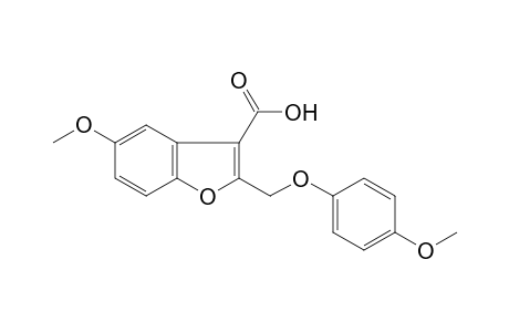 3-Benzofurancarboxylic acid, 5-methoxy-2-[(4-methoxyphenoxy)methyl]-