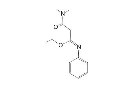 3-Ethoxy-3-(phenylimino)-N,N-dimethylpropamide