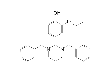4-(1,3-dibenzyl-1,3-diazinan-2-yl)-2-ethoxyphenol