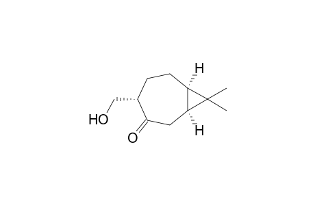 (+)-(1S,4S,7R)-8,8-Dimethyl-4-hydroxymethylbicyclo[5.1.0]octan-3-one