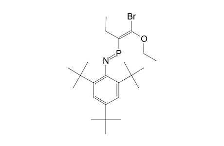 E-3-ETHYL-4-ETHOXY-1-(2,4,6-TRI-TERT.-BUTYLPHENYL)-4-BROMO-1-AZAPHOSPHABUTA-1,3-DIENE