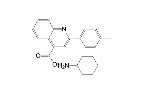 2-(4-methylphenyl)-4-quinolinecarboxylic acid compound with cyclohexanamine (1:1)