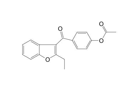 4-[(2-ethyl-1-benzofuran-3-yl)carbonyl]phenyl acetate