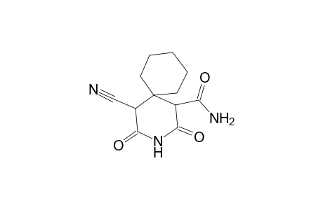 5-Cyano-2,4-dioxo-3-aza-spiro[5.5]undecane-1-carboxylic acid amide