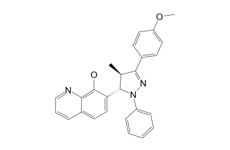 7-[5-(4-METHOXYPHENYL)-4-METHYL-2-PHENYL-3,4-DIHYDRO-2H-PYRAZOL-3-YL]-QUINOLIN-8-OL