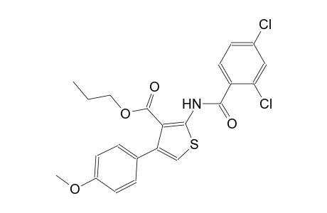 propyl 2-[(2,4-dichlorobenzoyl)amino]-4-(4-methoxyphenyl)-3-thiophenecarboxylate