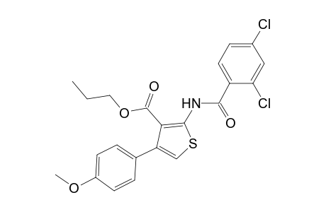 Propyl 2-[(2,4-dichlorobenzoyl)amino]-4-(4-methoxyphenyl)-3-thiophenecarboxylate