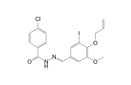 N'-{(E)-[4-(allyloxy)-3-iodo-5-methoxyphenyl]methylidene}-4-chlorobenzohydrazide