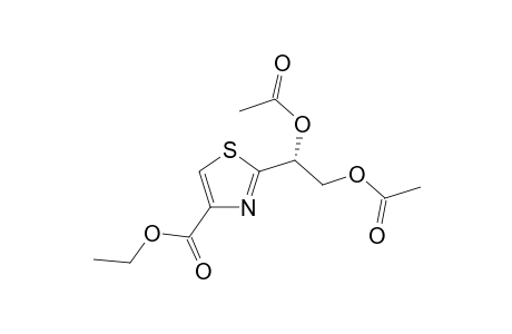 2-[(1R)-1,2-diacetoxyethyl]thiazole-4-carboxylic acid ethyl ester