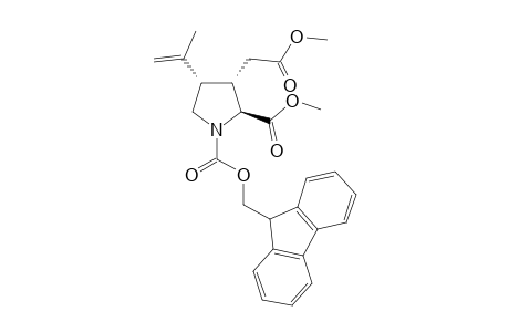 Methyl 1-[ (fluoren-9'-yl)methoxycarbonyl]-2-methoxycarbonyl-4-(1'-methylethenyl)-3-pyrrolidinyl acetate