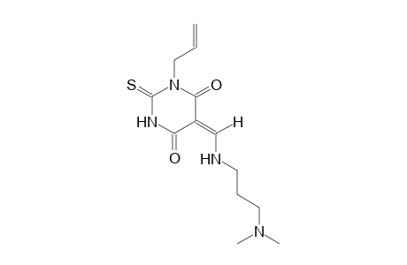 (5E)-1-allyl-5-({[3-(dimethylamino)propyl]amino}methylene)-2-thioxodihydro-4,6(1H,5H)-pyrimidinedione