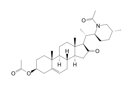 16,28-Secosolanid-5-en-16-one, 28-acetyl-3-(acetyloxy)-, (3.beta.,22.alpha.,25.beta.)-