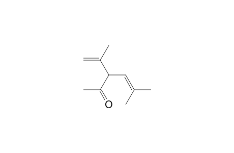 4-Hexen-2-one, 5-methyl-3-(1-methylethenyl)-
