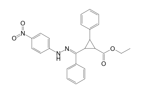 Cyclopropanecarboxylic acid, 2-[[(4-nitrophenyl)hydrazono]phenylmethyl]-3-phenyl-, ethyl ester