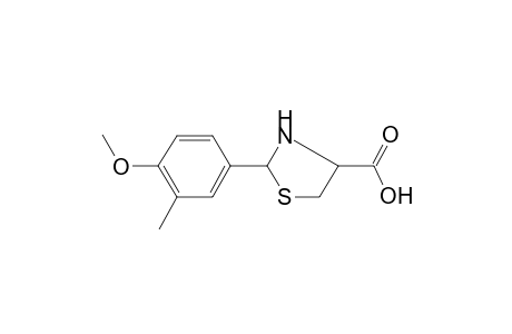 2-(4-Methoxy-3-methyl-phenyl)-1,3-thiazolidin-3-ium-4-carboxylate