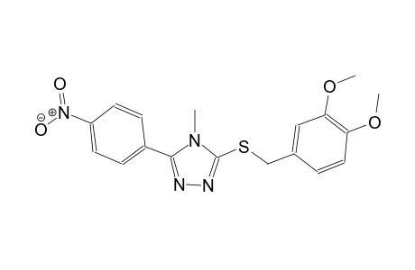3-[(3,4-dimethoxybenzyl)sulfanyl]-4-methyl-5-(4-nitrophenyl)-4H-1,2,4-triazole