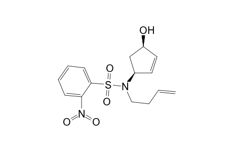 (1R,4S)-4-(But-3'-enyl-N-nosylamino)-cyclopent-2-enol