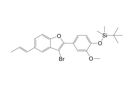 [4-[3-bromanyl-5-[(E)-prop-1-enyl]-1-benzofuran-2-yl]-2-methoxy-phenoxy]-tert-butyl-dimethyl-silane
