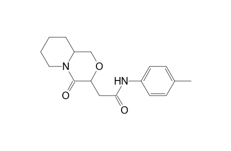 2-(4-Oxo-octahydro-pyrido[2,1-c][1,4]oxazin-3-yl)-N-p-tolyl-acetamide