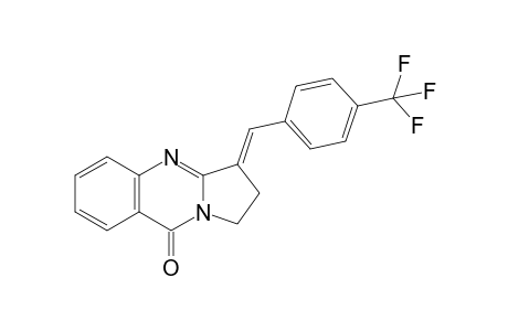 (3E)-3-[4-(trifluoromethyl)benzylidene]-1,2-dihydropyrrolo[2,1-b]quinazolin-9-one