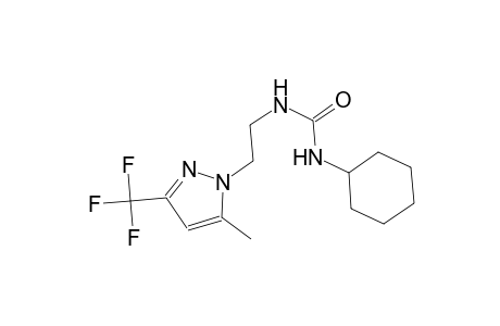 N-cyclohexyl-N'-{2-[5-methyl-3-(trifluoromethyl)-1H-pyrazol-1-yl]ethyl}urea