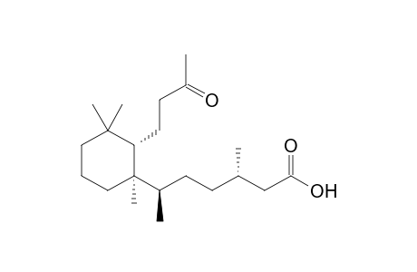 9(r)-9-methyl-8-oxo-8,9-secolabdan-15-oic acid