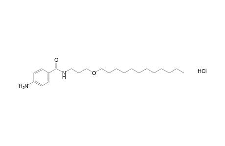 p-amino-N-[3-(dodecyloxy)propyl]benzamide, monohydrochloride