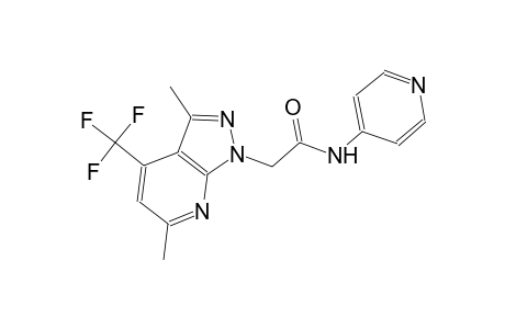 1H-pyrazolo[3,4-b]pyridine-1-acetamide, 3,6-dimethyl-N-(4-pyridinyl)-4-(trifluoromethyl)-