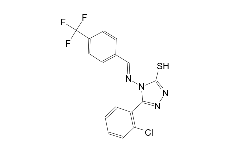 5-(2-chlorophenyl)-4-({(E)-[4-(trifluoromethyl)phenyl]methylidene}amino)-4H-1,2,4-triazol-3-yl hydrosulfide